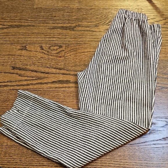 Brandy Melville JOHN GALT Black and White Striped Trousers - Picture 8 of 9